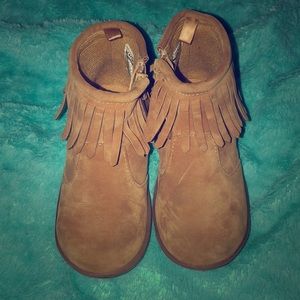 Children’s Suede Fringe Booties